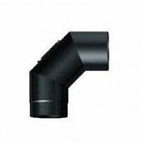 Curva 90 3 settori con ispezione nero pesante 130