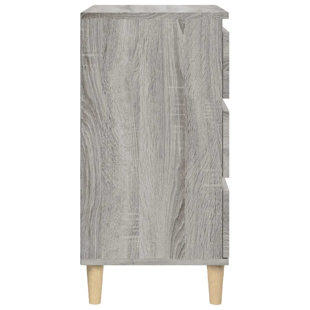 Comodino | Armadio da Notte | Mobiletto da notte Grigio Sonoma 40x35x70 cm in Legno Multistrato
