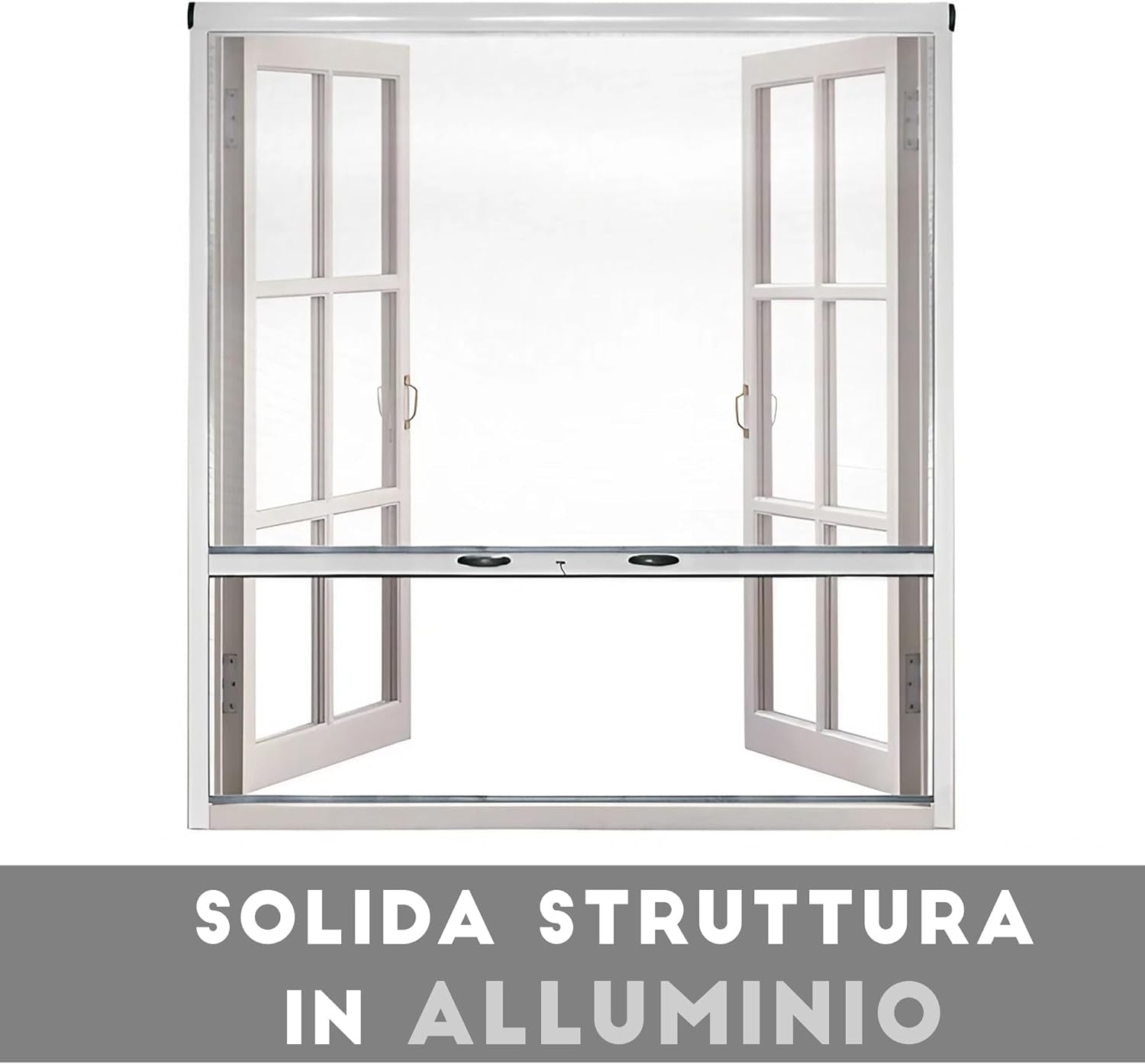 ZANZARIERE PER FINESTRA Bronzo/150 cm/60 cm