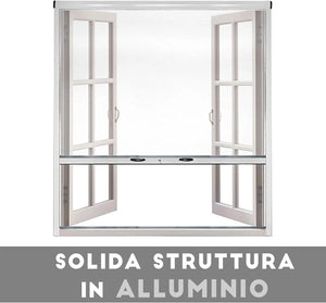 ZANZARIERE PER FINESTRA Bronzo/150 cm/60 cm