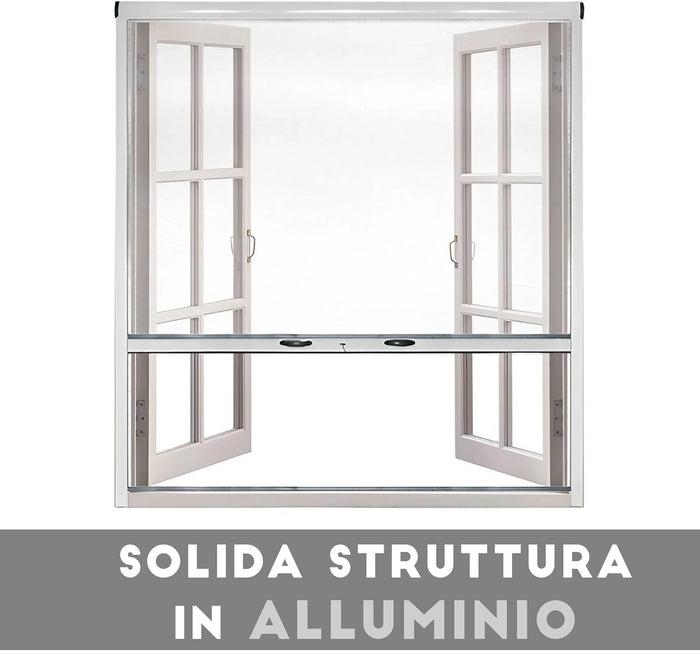 ZANZARIERE PER FINESTRA Avorio/160 cm/180 cm