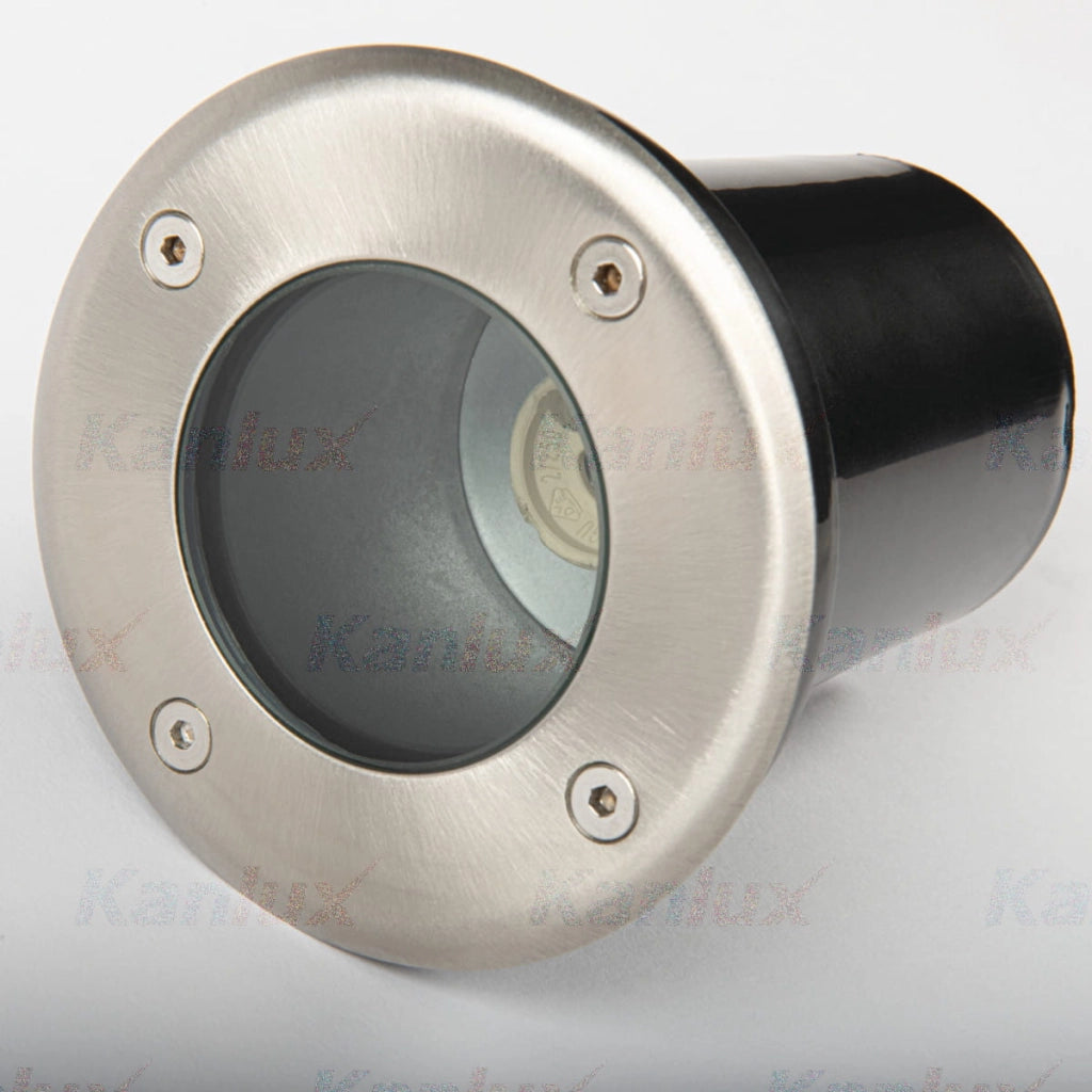 Faretto carrabile Kanlux MORO cromato GU10 IP67 esterno