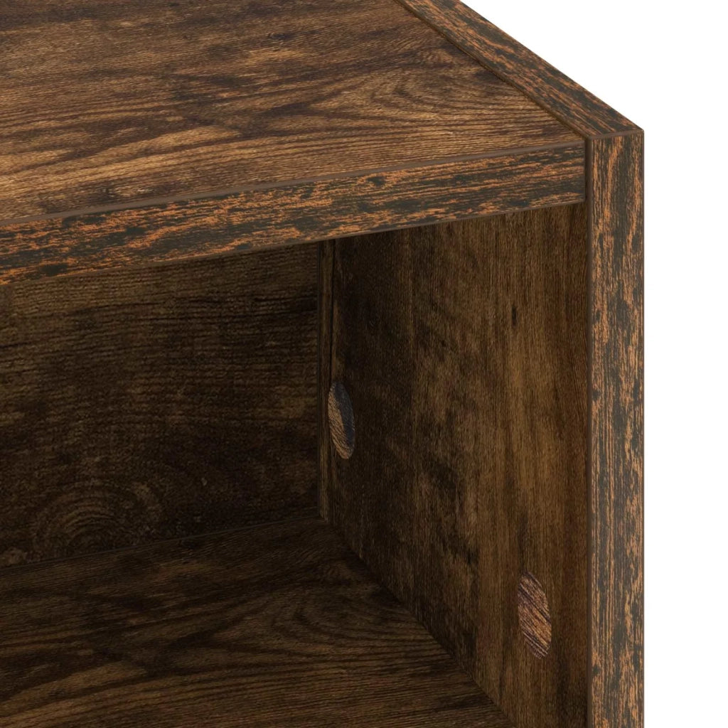 Scrivania con Spazio di Archiviazione Rovere Fumo 8008028
