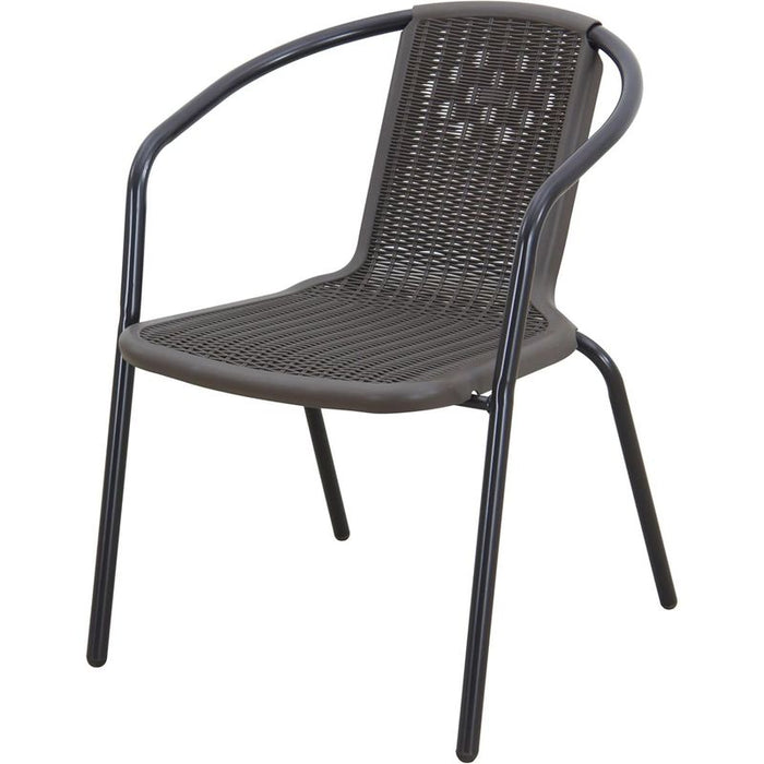 Sedia da esterno impilabile Bistrot Black - La Dea Sedia
