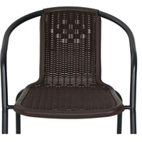 Sedia da esterno impilabile Bistrot Black - La Dea Sedia