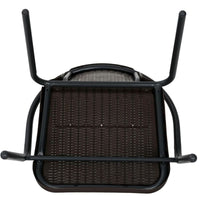 Sedia da esterno impilabile Bistrot Black - La Dea Sedia