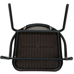 Sedia da esterno impilabile Bistrot Black - La Dea Sedia