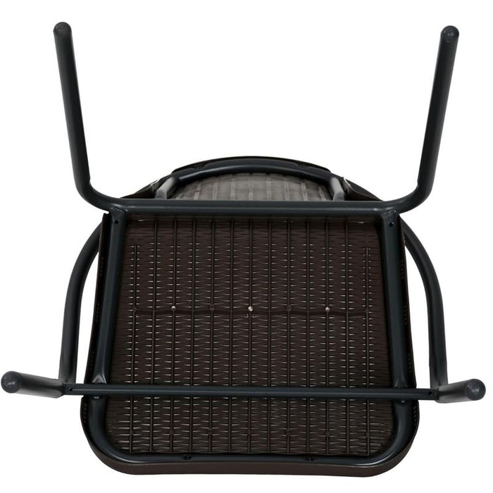 Sedia da esterno impilabile Bistrot Black - La Dea Sedia