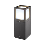 Lampada da terra Oliver Bollard Antracite con attacco E27 IP65 26cm - Rossini Group, apparecchio per esterno versatile in alluminio