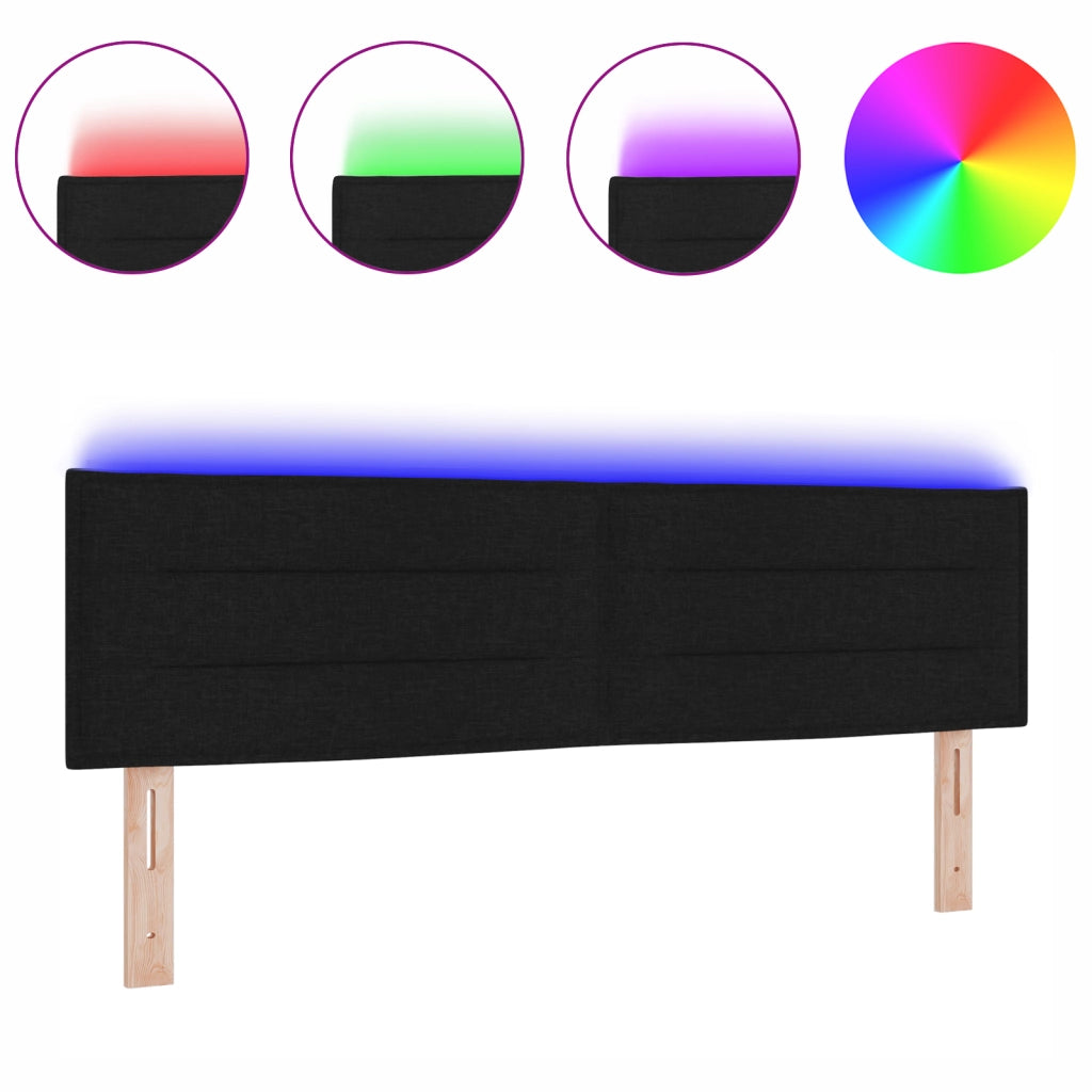 Testa Letto Design Linee Nere 72 cm Tessuto