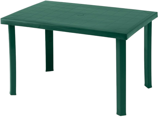TAVOLO PLASTICA RETTANGOLARE VERDE 120X70