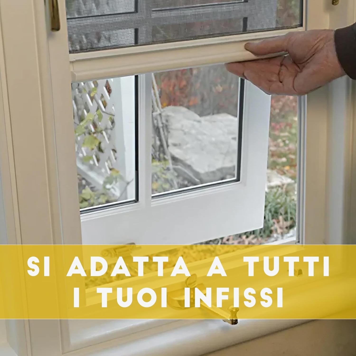 ZANZARIERE PER FINESTRA Avorio/160 cm/180 cm