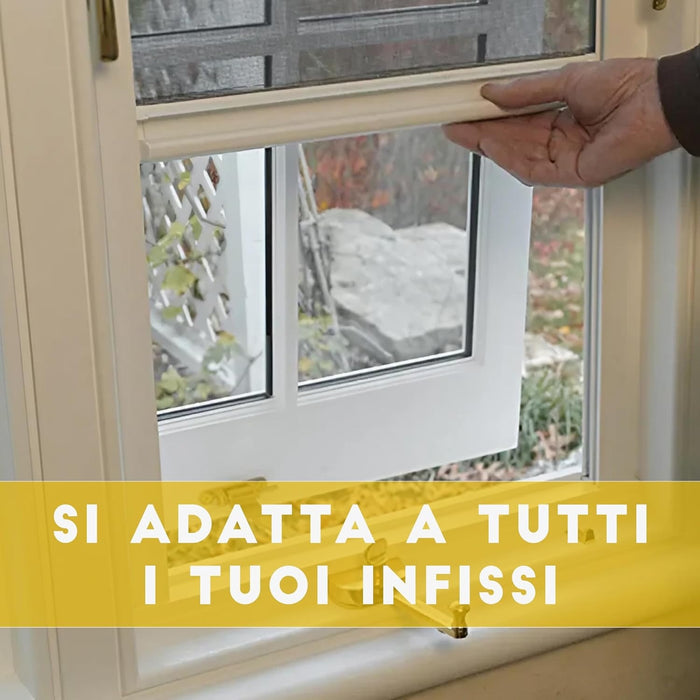 ZANZARIERE PER FINESTRA Bronzo/150 cm/60 cm