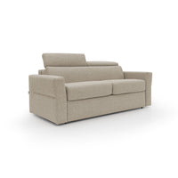 Avalon Divano letto con materasso H18 200 cm (mat. 140x197 cm) verde acqua