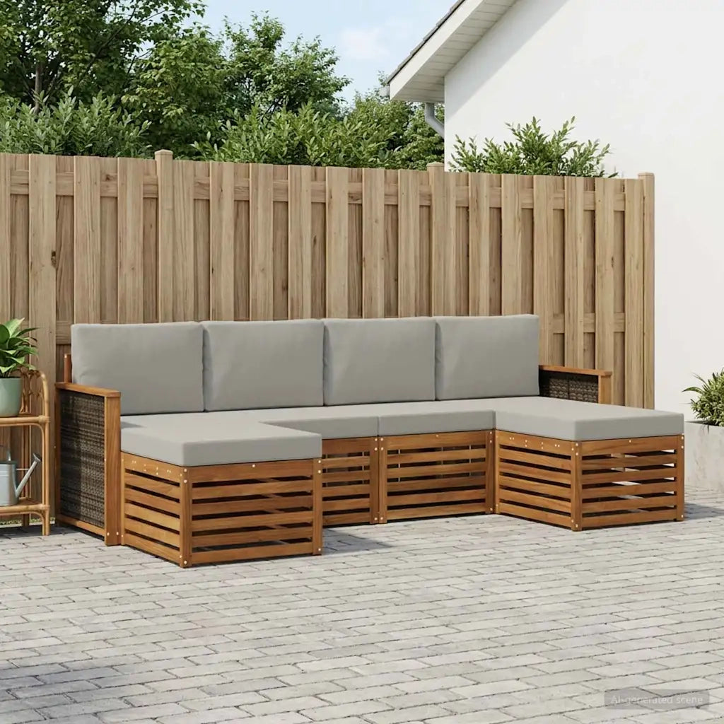 Set divani Legno di Acacia Massello 3384677