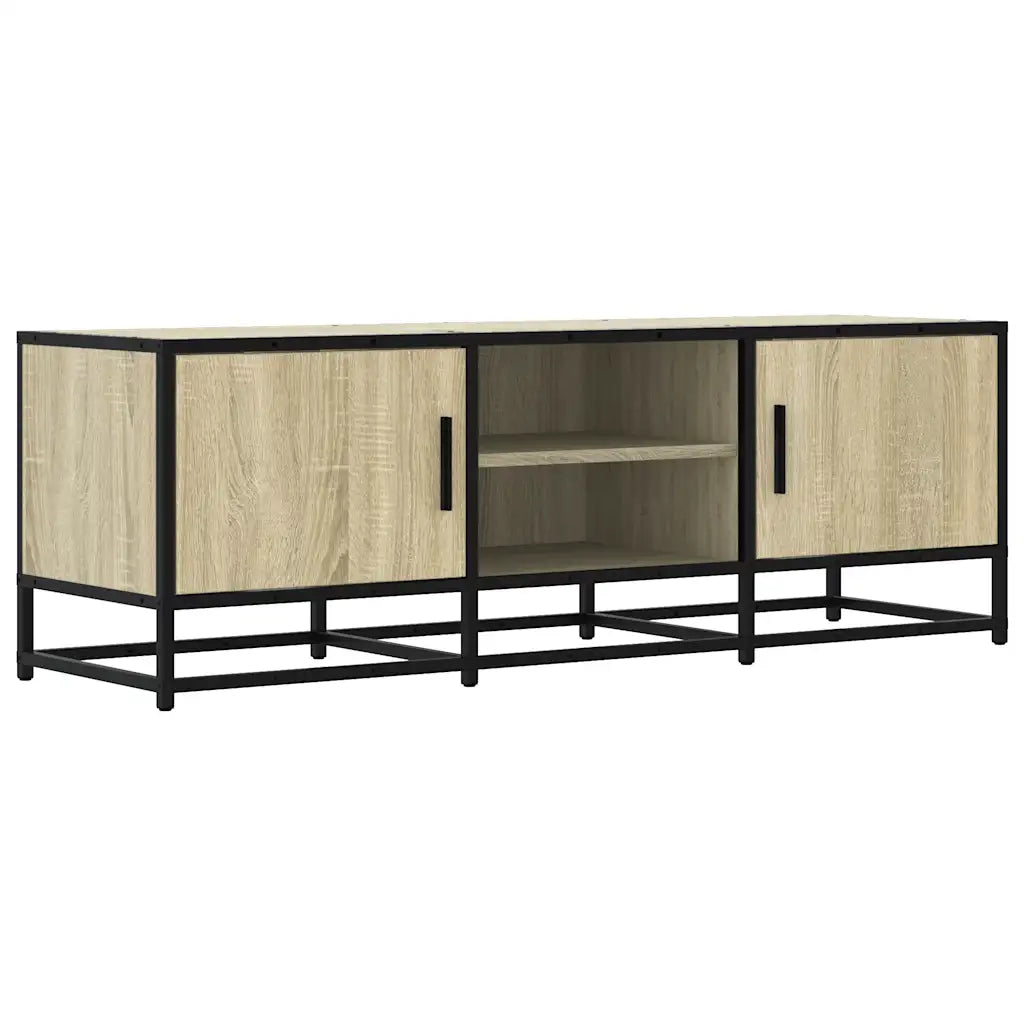Mobile TV Rovere Sonoma 120x35x41cm Legno Multistrato e Metallo 848840