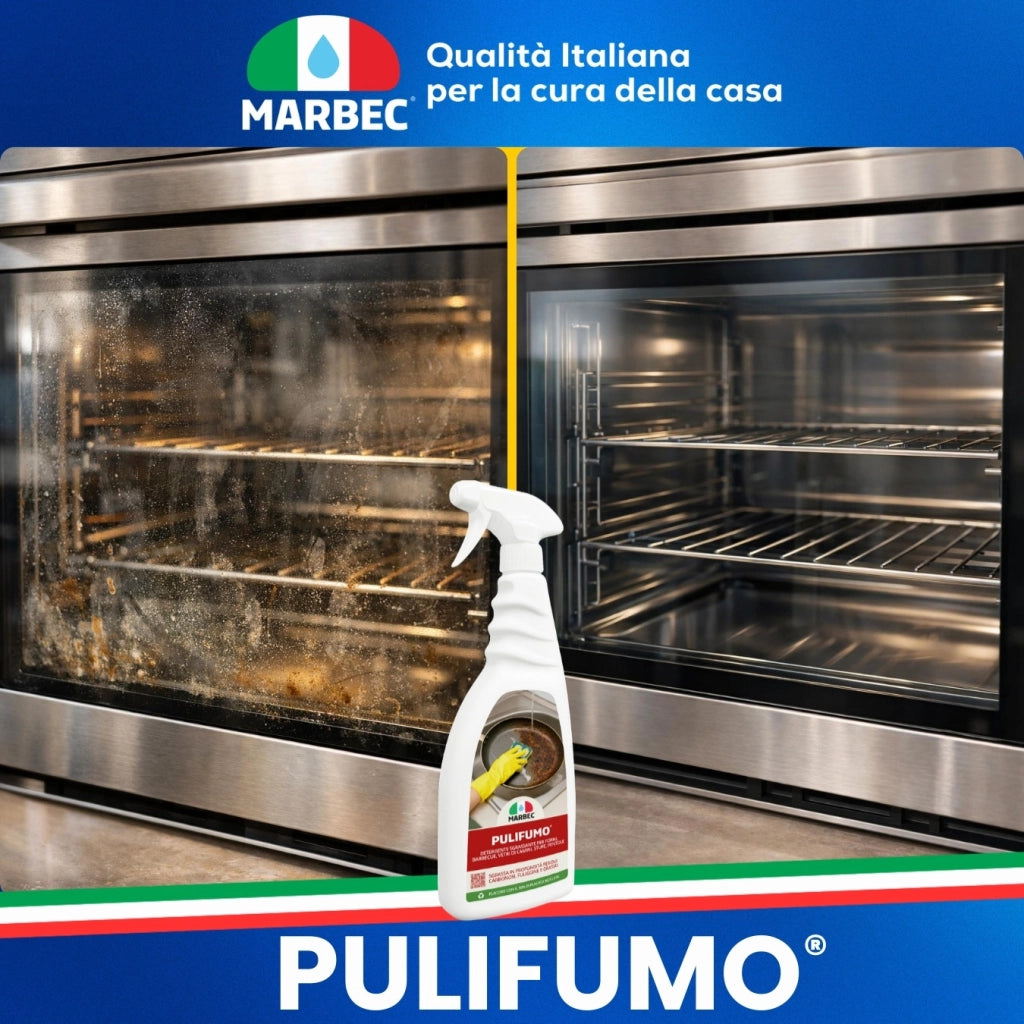 Detergente spray sgrassatore forte per pulizia ordinaria di forni, barbecue, stufe e pirofile MARBEC PULIFUMO® 750ML