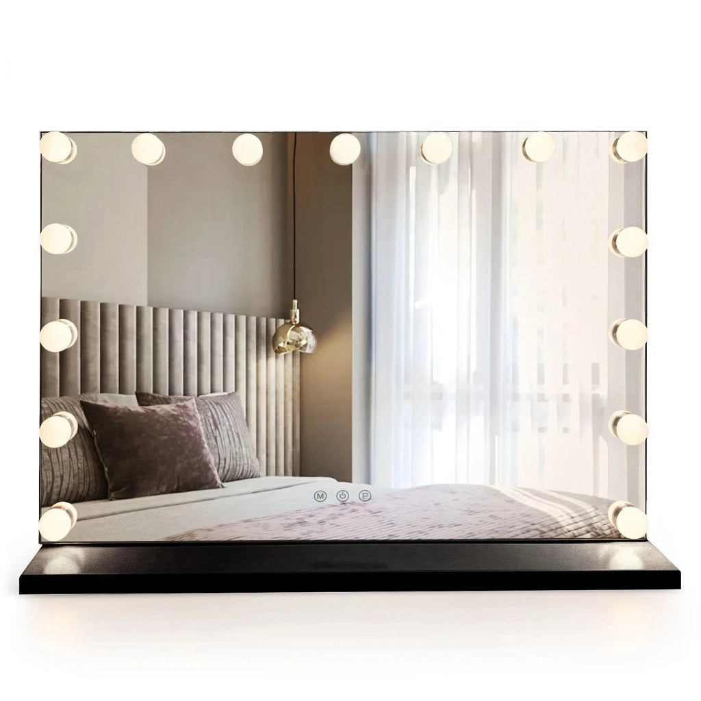 Specchio Led Hollywood Black 80x60