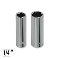 CHIAVE A BUSSOLA LUNGA ATTACCO 1/4" PROFILO ESAGONALE 8mm MUNDIAL 1402.080