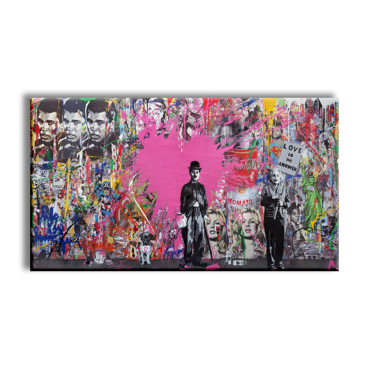 Celebrity -  Quadro Canvas Contemporaneo su telaio in legno Misura: 140x100 cm