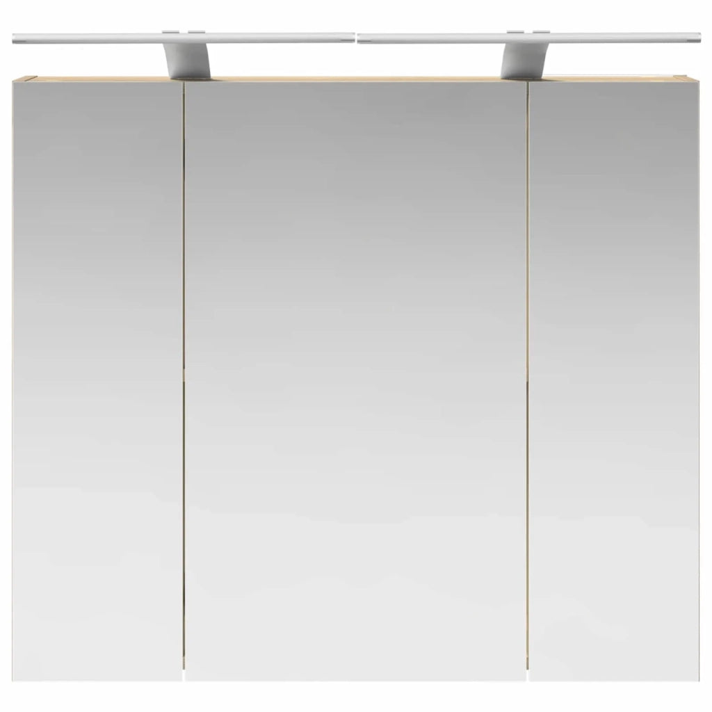 Mobiletto per specchio da bagno Rovere Sonoma 80 x 14.5 x 70 cm