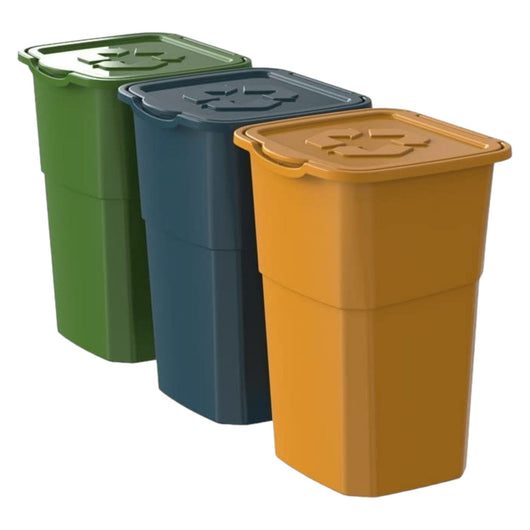 SET 3 PATTUMIERE RACCOLTA DIFFERENZIATA DEA HOME COLORATE