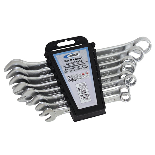 Serie 8 Chiavi Combin. In Pollici