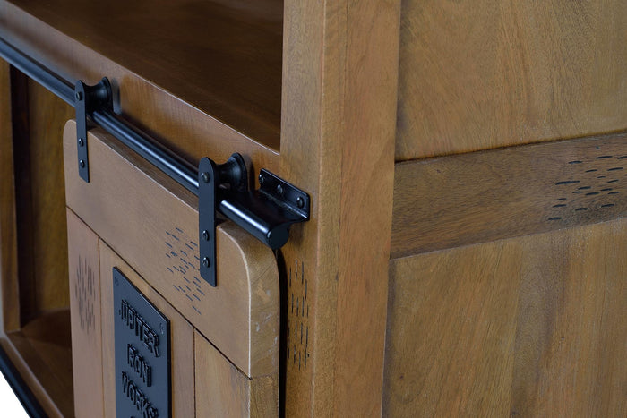 Vetrina in legno di mango naturale