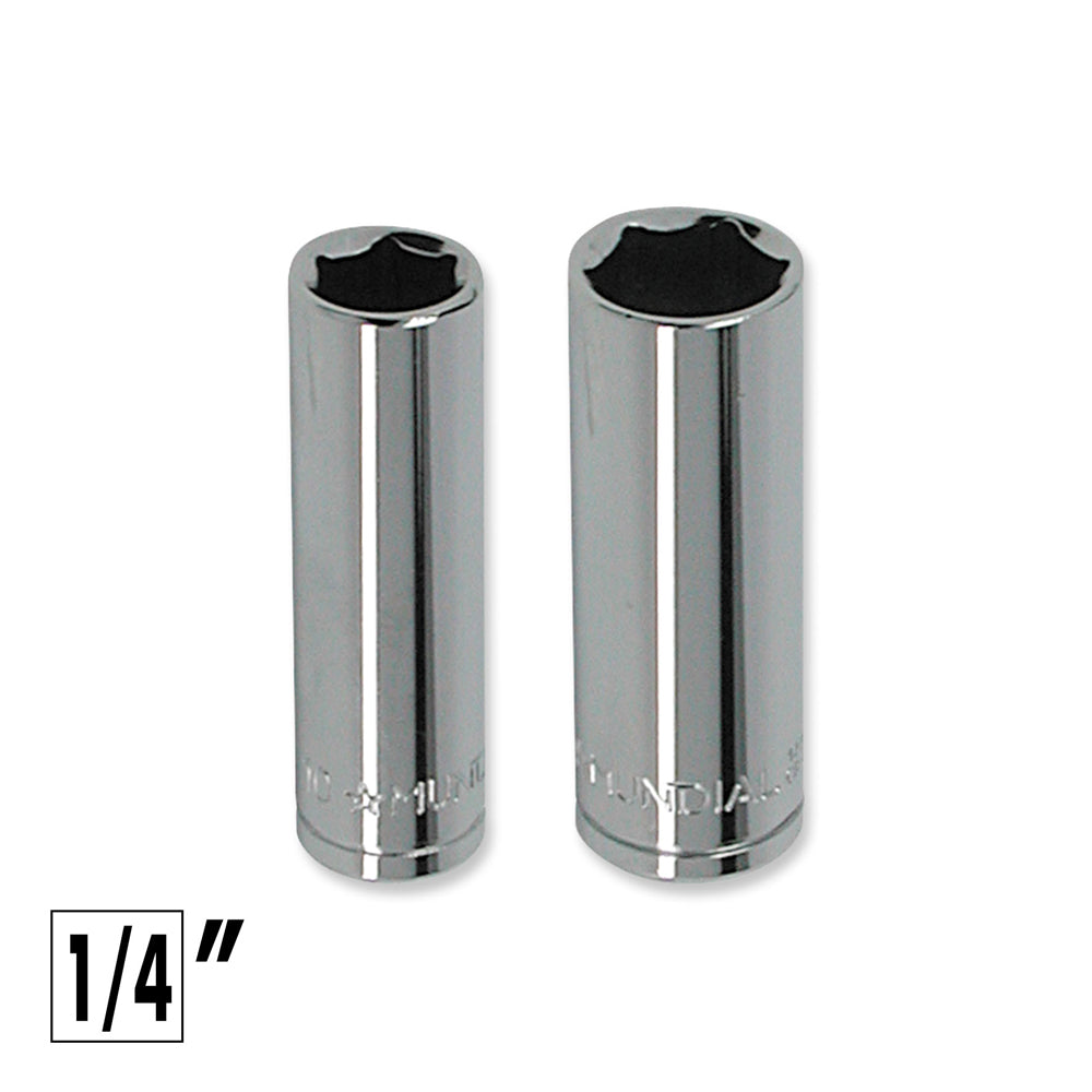 CHIAVE A BUSSOLA LUNGA ATTACCO 1/4" PROFILO ESAGONALE 10mm MUNDIAL 1402.100