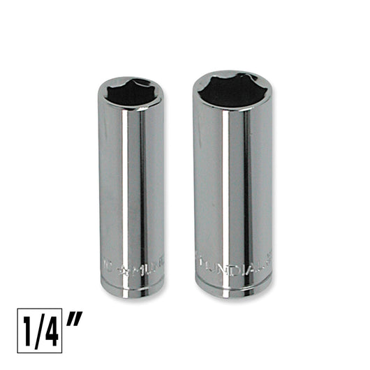 CHIAVE A BUSSOLA LUNGA ATTACCO 1/4" PROFILO ESAGONALE 10mm MUNDIAL 1402.100