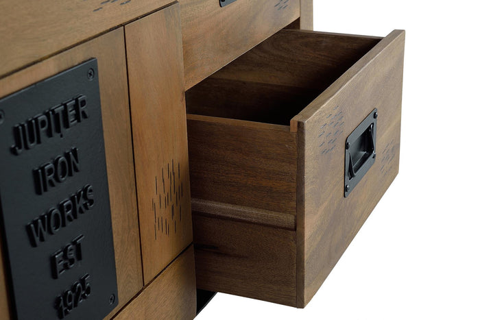 Vetrina in legno di mango naturale