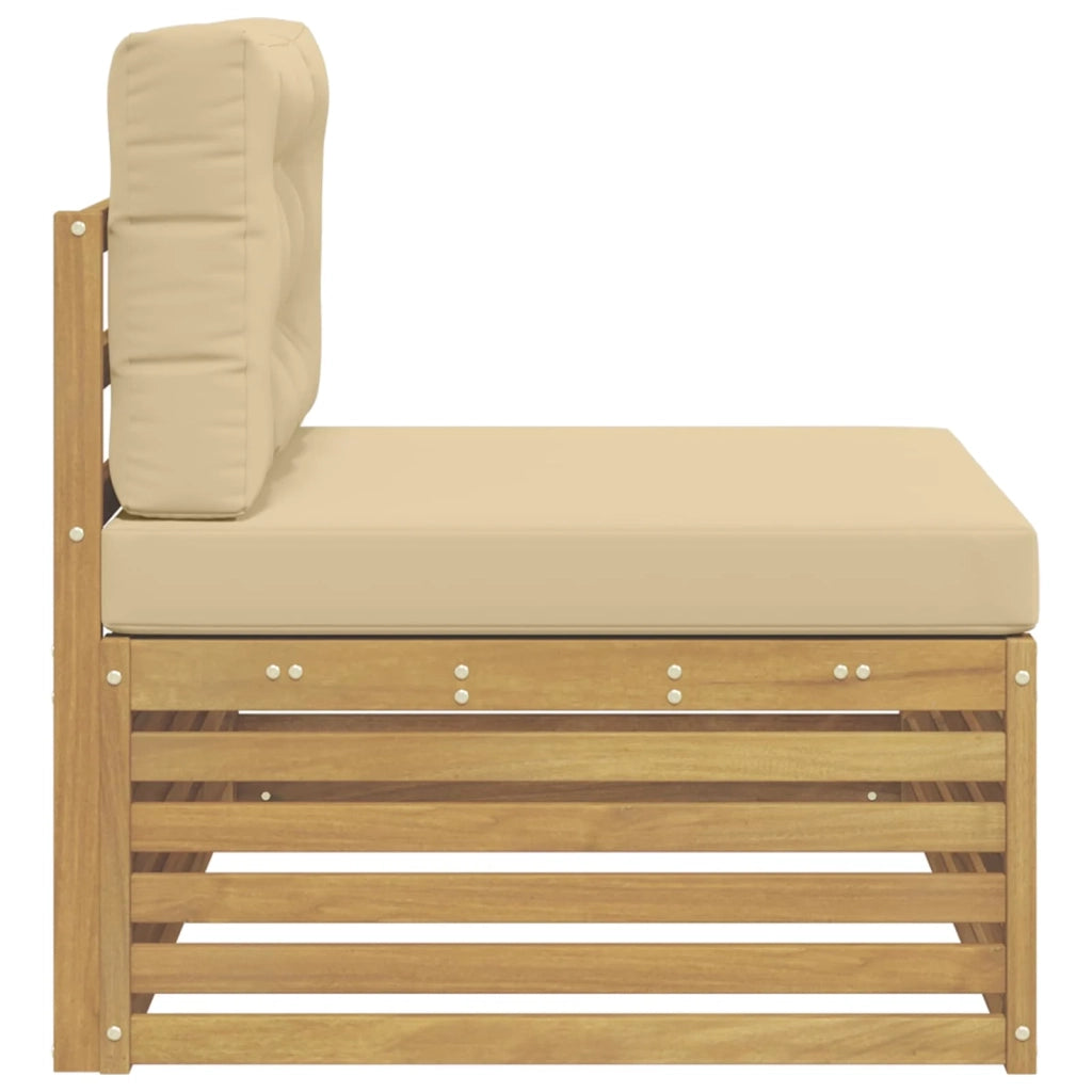 Divano da Esterno con cuscino-Divano da Giardino Bianco 115 x 83 x 73 cm 306551
