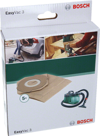 CONFEZIONE 5 SACCHI DI RICAMBIO BOSCH HOBBY PER ASPIRATORI 2609256F34