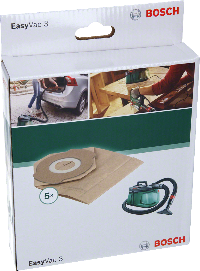 CONFEZIONE 5 SACCHI DI RICAMBIO BOSCH HOBBY PER ASPIRATORI 2609256F34