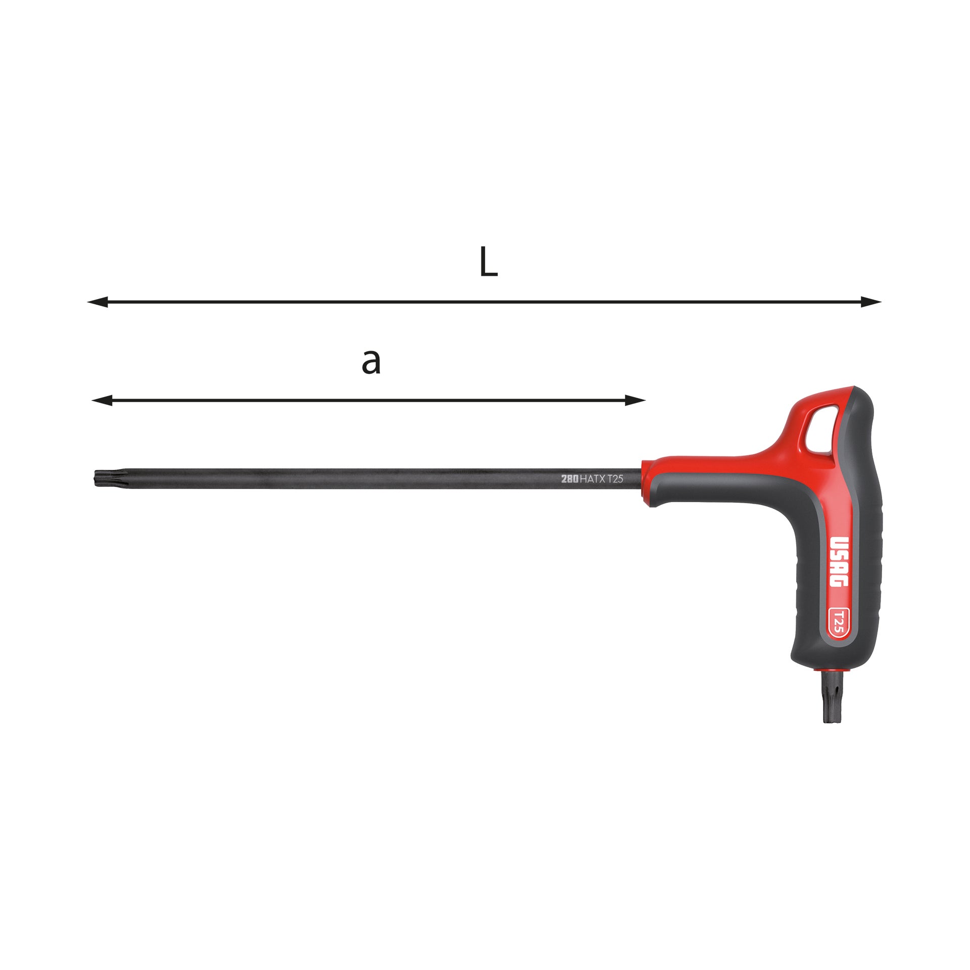 USAG CHIAVI MASCHIO CON IMPUGNATURA PER VITI CON IMPRONTA TORX T45 U02800452