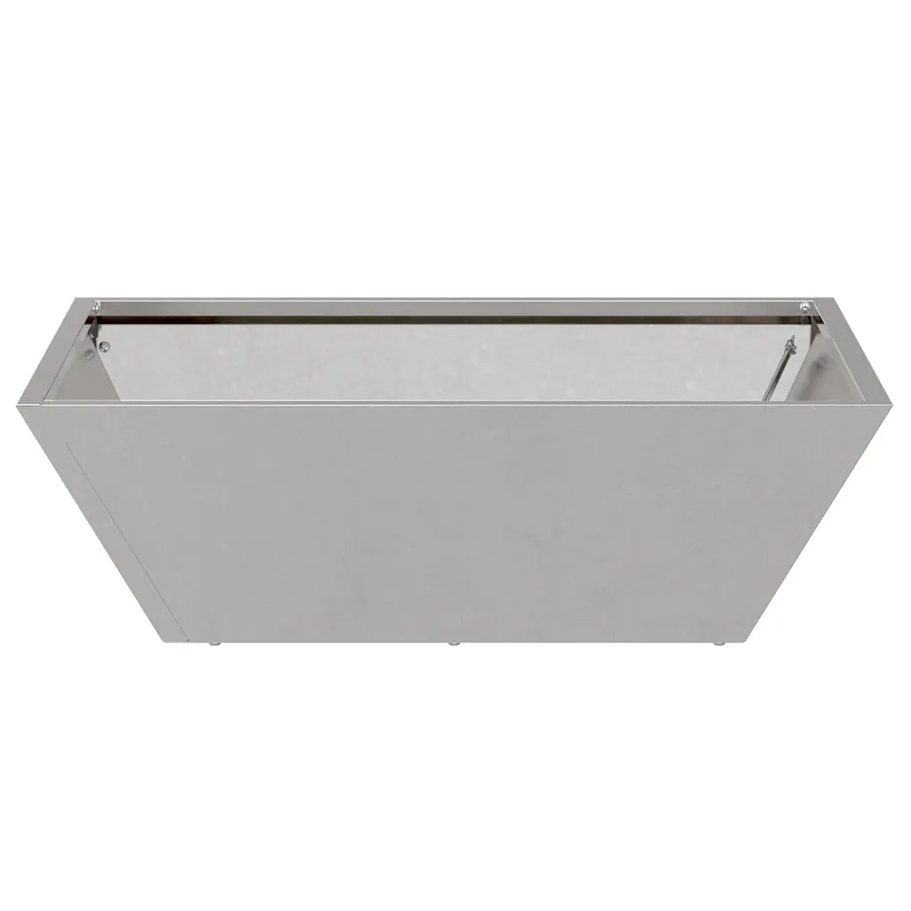 Vaso da giardino Argento 50 x 50 x 15 cm Acciaio inossidabile 873832