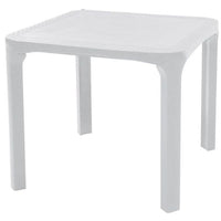 Tavolo Olè in resina effetto rattan - La Dea Sedia Colore: Bianco