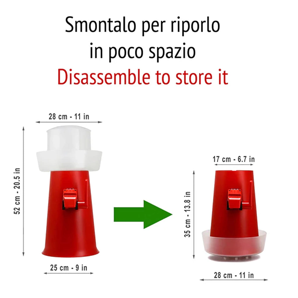 Sprizzer Macchina per lo Spritz Funzionamento a Caduta Miscela nel Bicchiere Nero