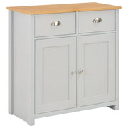 Credenza grigia buffet mobiletto consolle mobile contenitore 79 cm 4402263