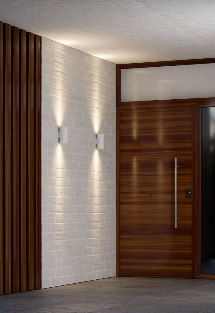 Sunset Applique LED da Parete per Esterni 16W Switch 2700K/3200K/4000K Fascio 40 Gradi IP65 Struttura Quadrata Finitura Bianco Opaco SUNSETSQ16