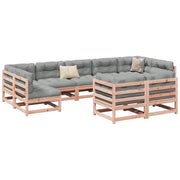 Set Divani da Giardino 9 pz in Legno Massello Abete Douglas 3299627