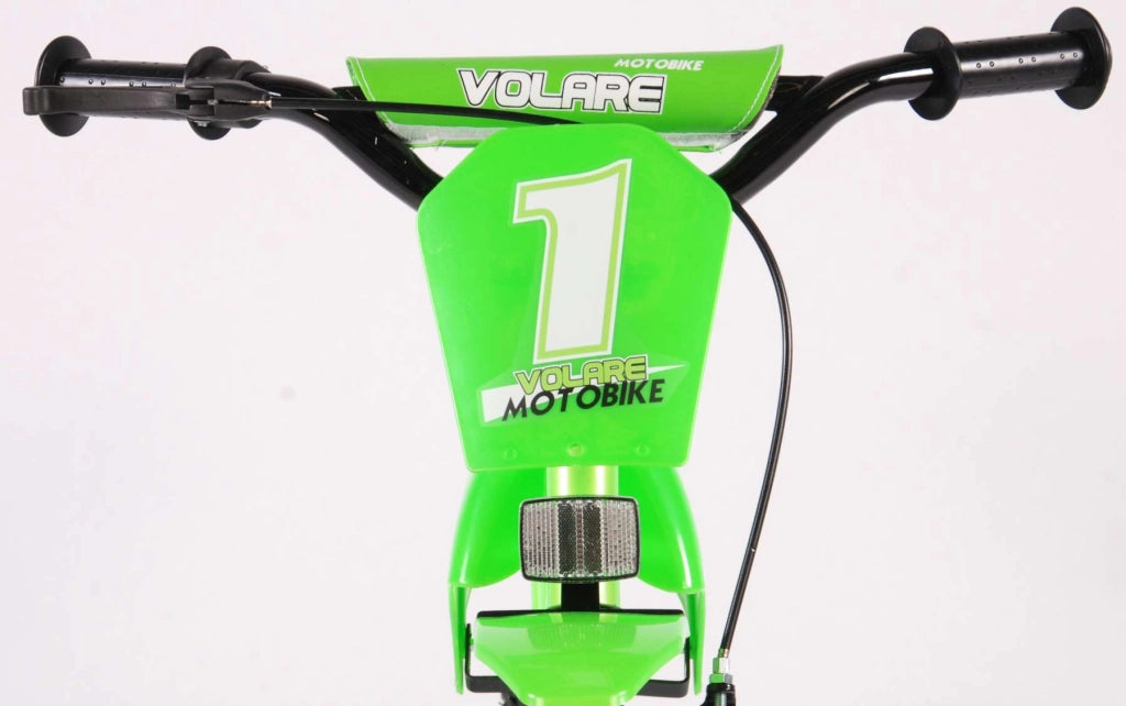 Bicicletta per Bambini Volare Moto Bike 12" Verde Satinato