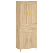 Credenza | Madia | Buffet da pranzo | Armadio da pranzo Rovere Sonoma 69,5x34x180 cm in Legno Multistrato