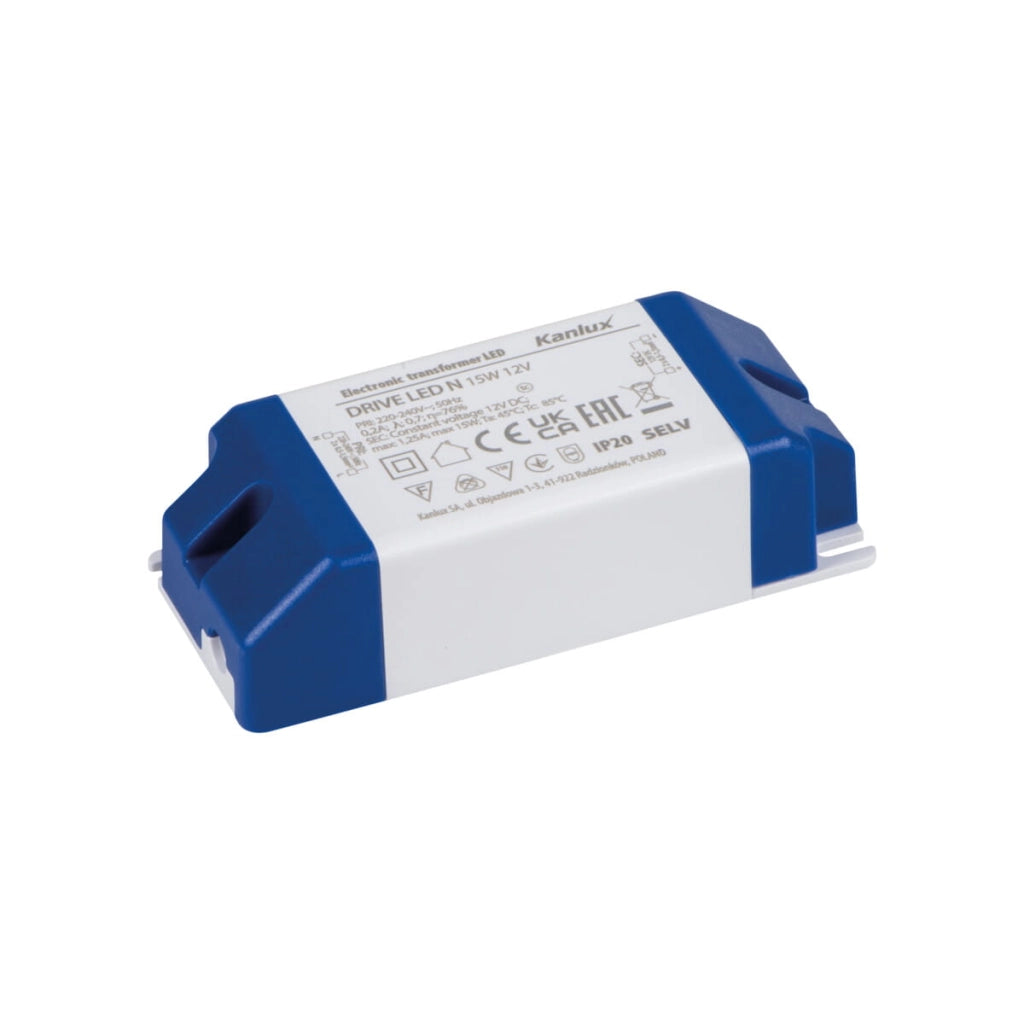 Alimentatore LED Kanlux DRIVE CV 15W 12V IP20 23861