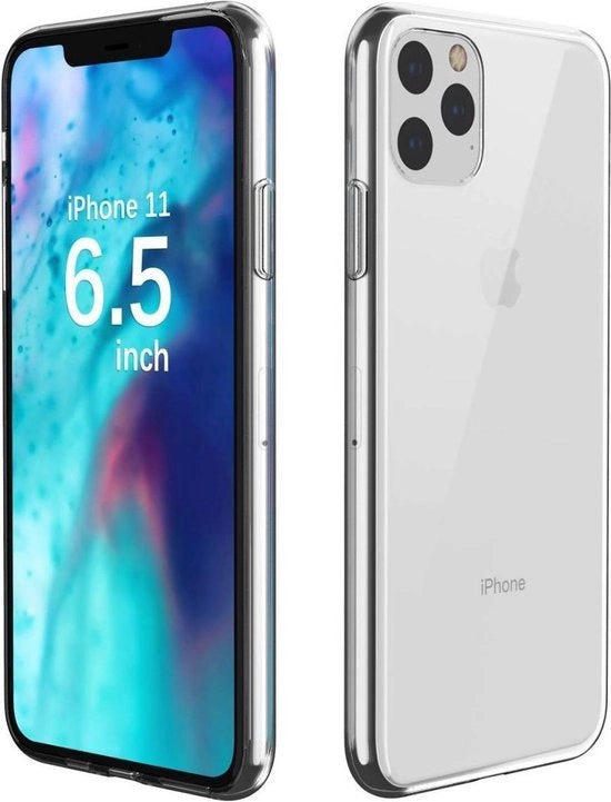 Copertura trasparente per iPhone 11 Pro Max | Retrocopertina | Leggera | Copertura TPU ultra sottile | Flessibile | TPU morbido | Trasparente