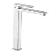 Miscelatore lavabo alto acciaio spazzolato senza piletta - serie Venere
