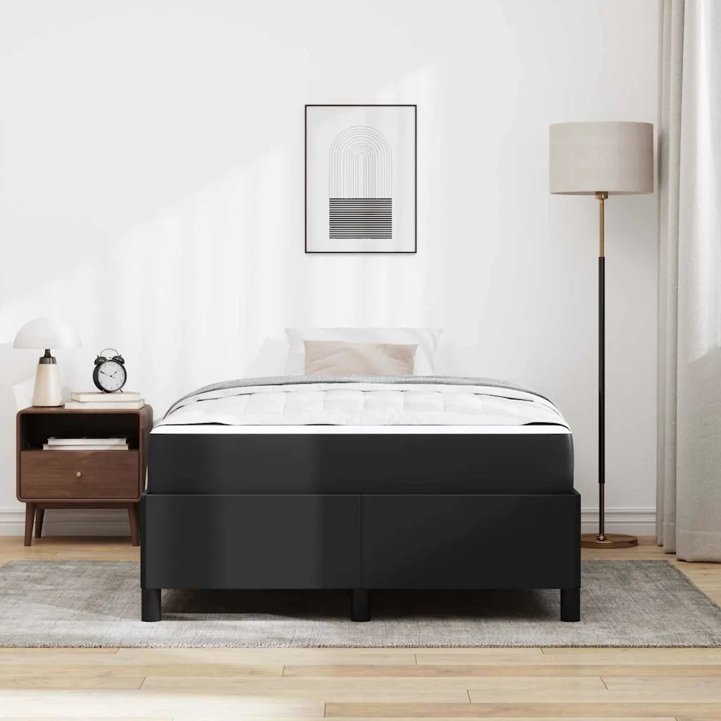 Struttura del letto con materasso Nero 120 x 200 cm Tessuto 3398994