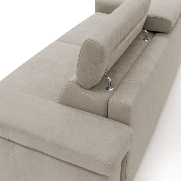 Giunone Divano letto mat. H18 200 cm (mat. 120x197 cm) panna