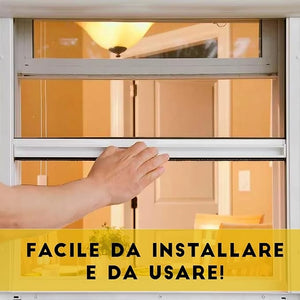 ZANZARIERE PER FINESTRA Bronzo/150 cm/60 cm