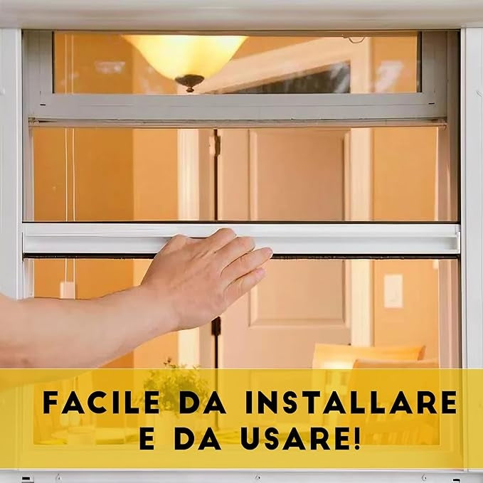 ZANZARIERE PER FINESTRA Bronzo/150 cm/60 cm